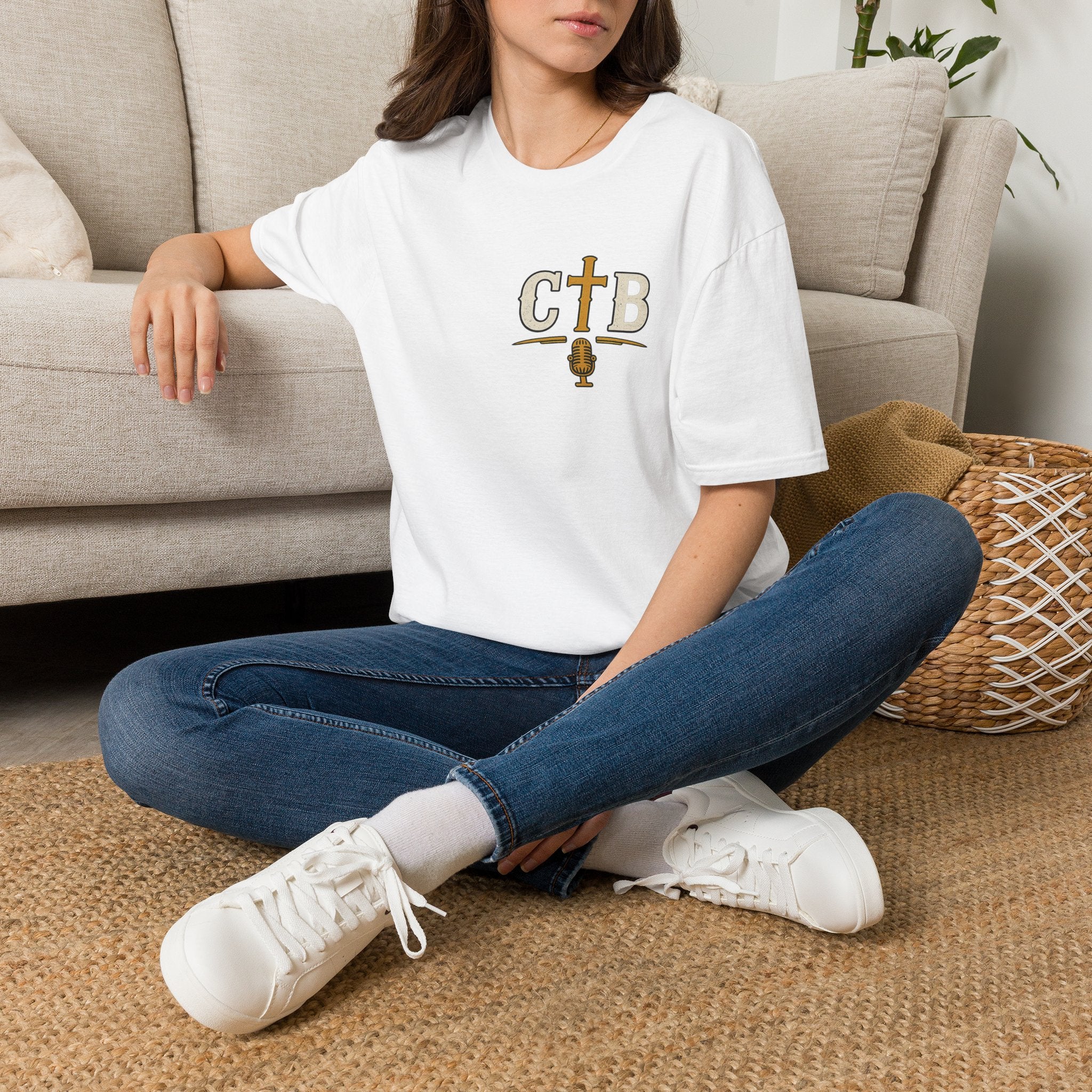 CTB Christian Podcast T-Shirt — Cross & Microphone Logo Shirt