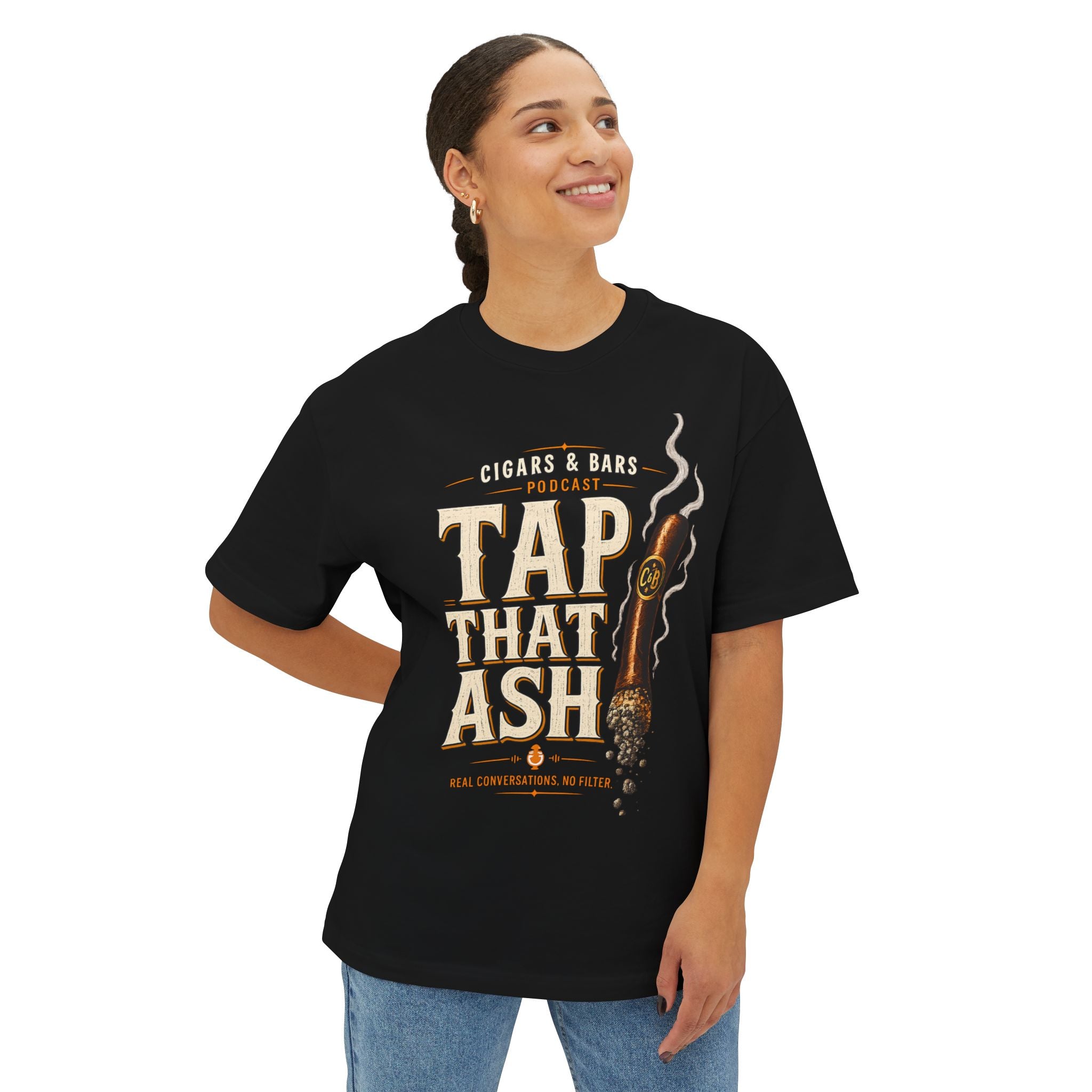 Tap That Ash T‑Shirt — Cigar Lounge Graphic Tee