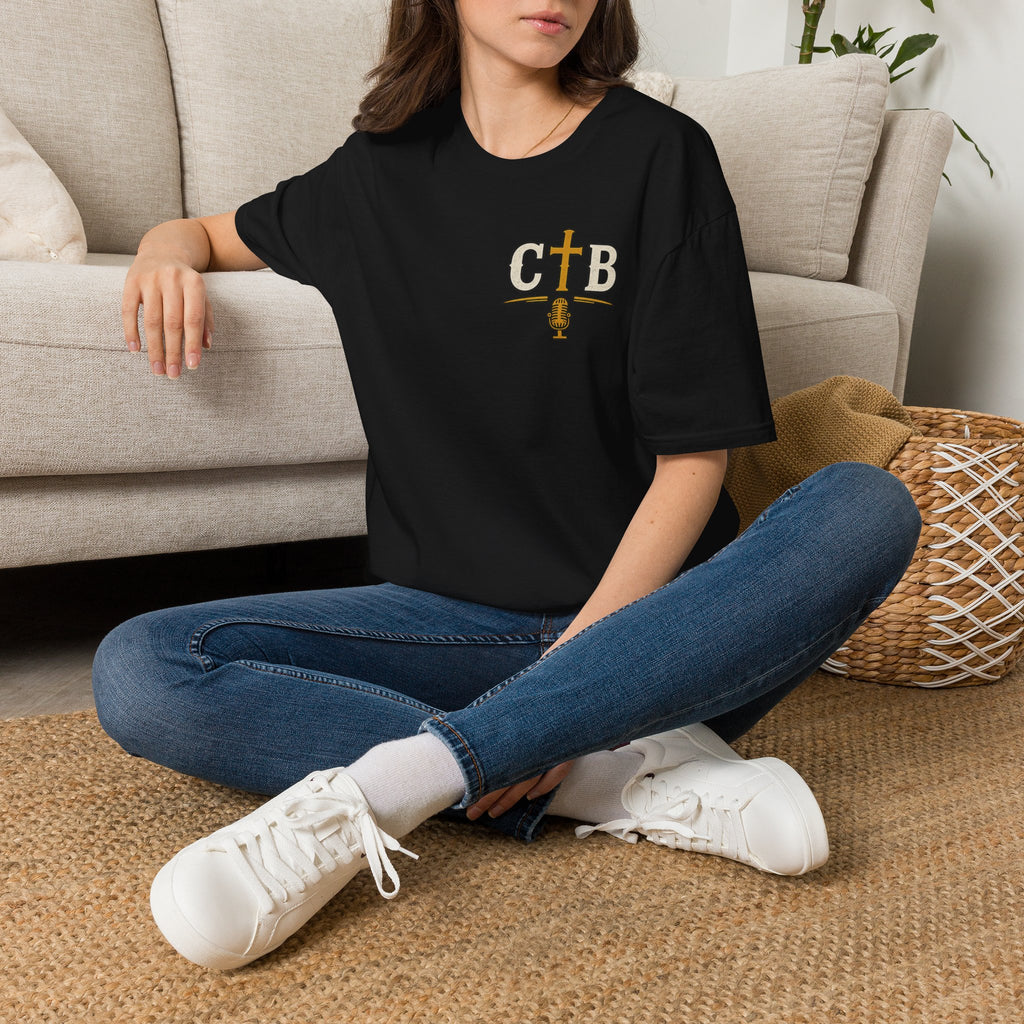 CTB Cross & Mic T-Shirt — Christian Podcast Logo Tee